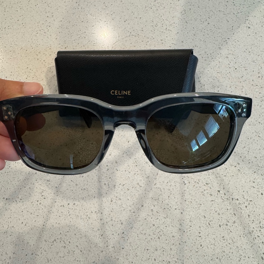 Celine Dark Gray Sunglasses with Black Case - Picture 2 of 3